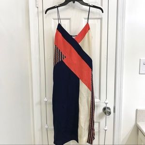 DVF Frederica Colorblock Slip Dress